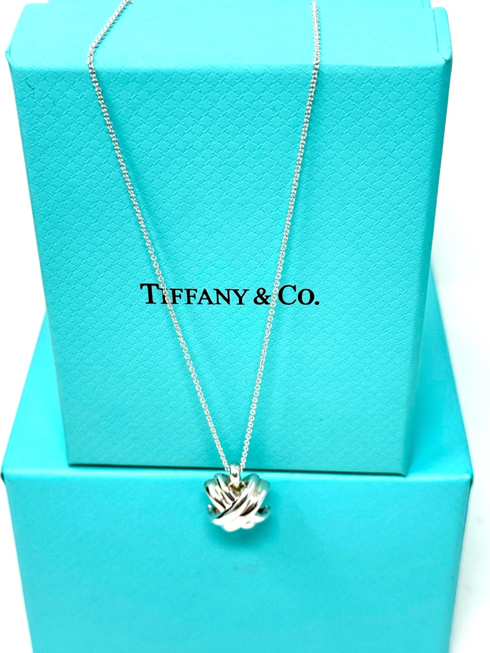 Authentic Tiffany & Co. Signature Cross Necklace.